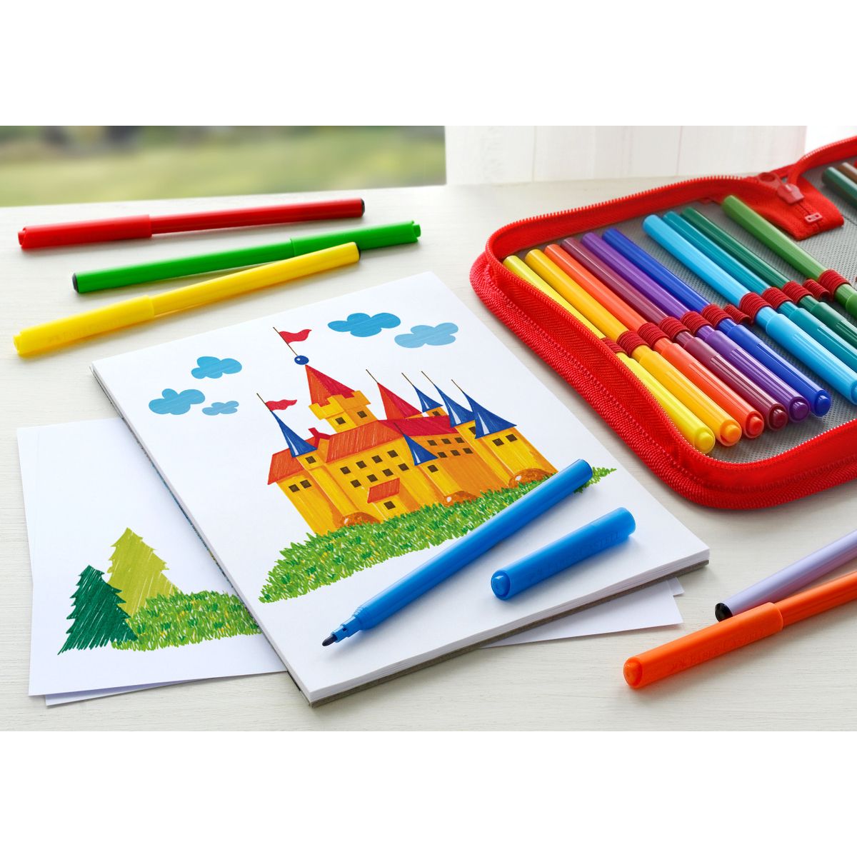Flamaster zamek 24 kol. Faber Castell (554202)