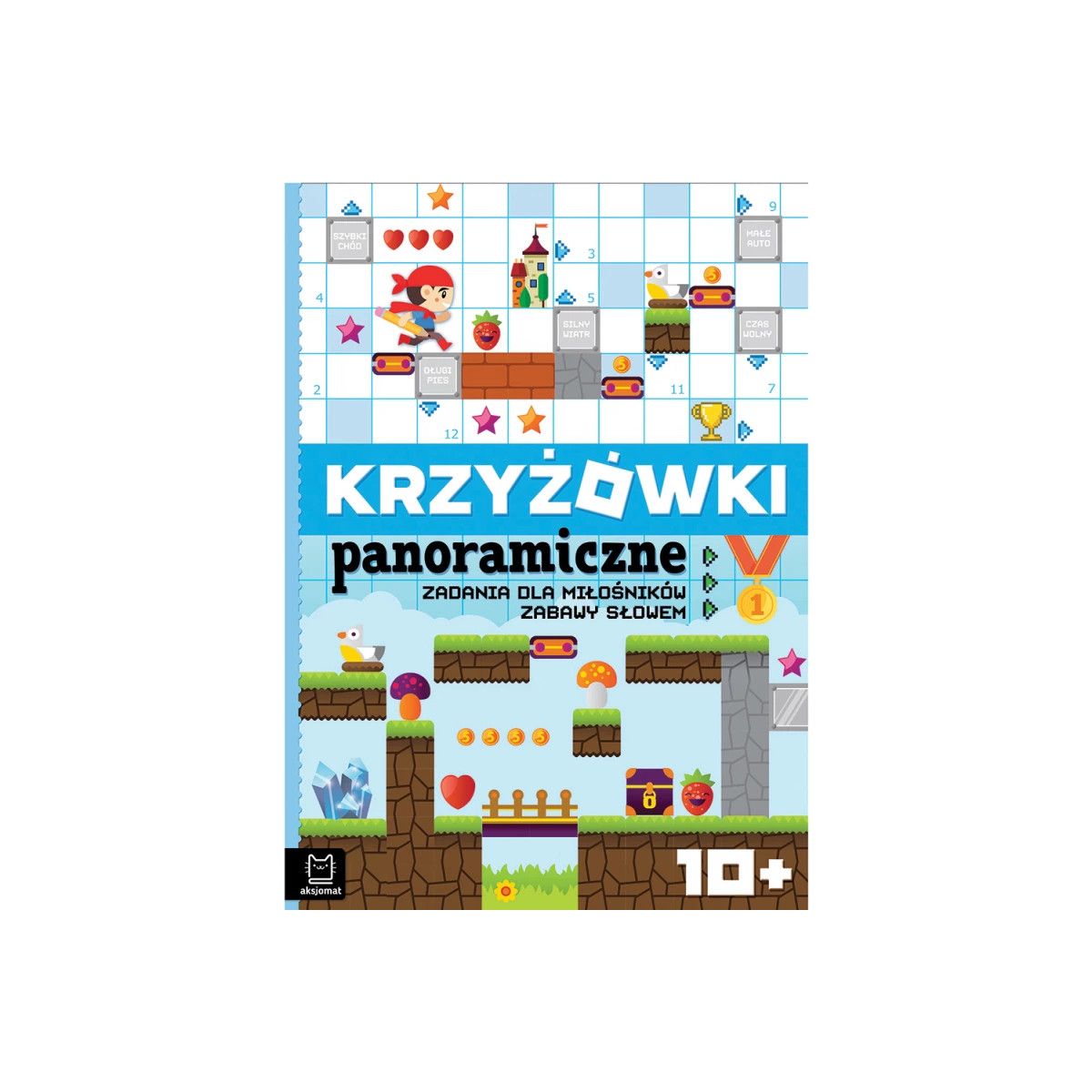 Książka dla dzieci Aksjomat Krzyżówki panoramiczne. Zadania dla miłośników zabawy słowem 10+