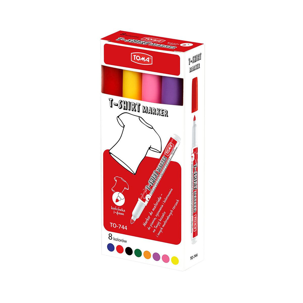 Marker specjalistyczny Toma do odziezy mix 1-4mm