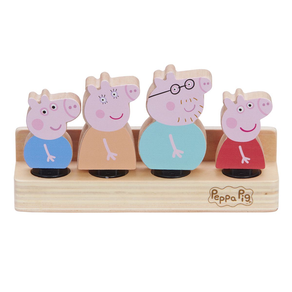 Figurka Tm Toys Peppa Pig drewniany 4 pack (PEP07207)