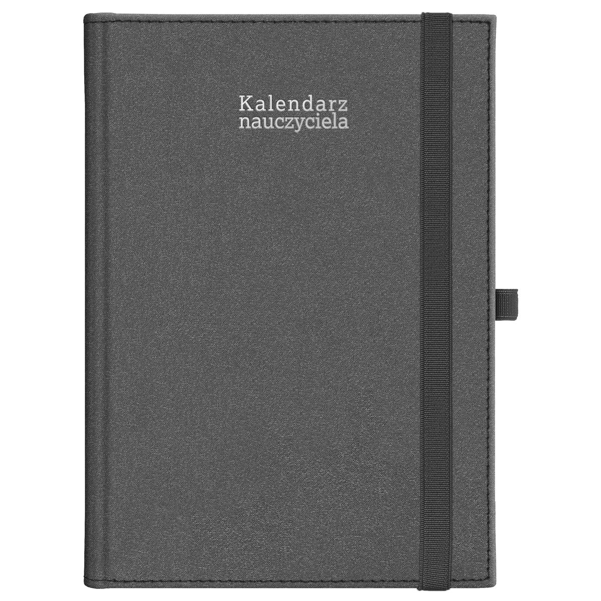 Kalendarz nauczyciela książkowy (terminarz) KRAFT Z GUMKĄ CZARNY 2024/2025 A5 tygodniowy A5 Wydawnictwo Wokół Nas (A5TN069B-)