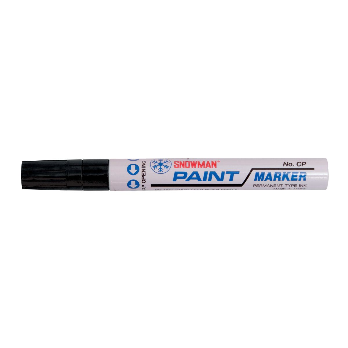 Marker olejowy Snowman gruby czarny czarny 1,5-3,00mm okrągła końcówka