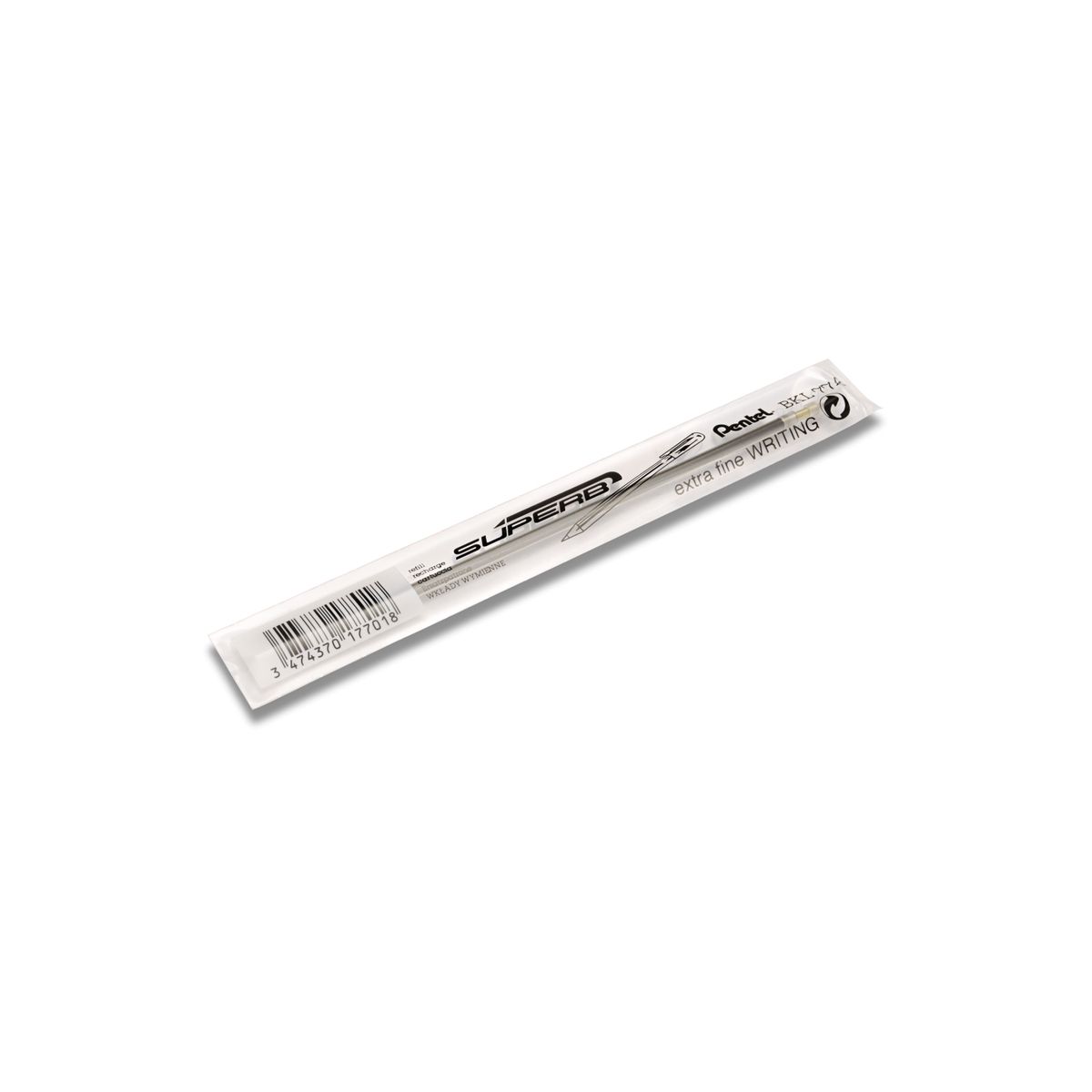 Wkład do długopisu BKL77 Pentel czarny 0,27mm
