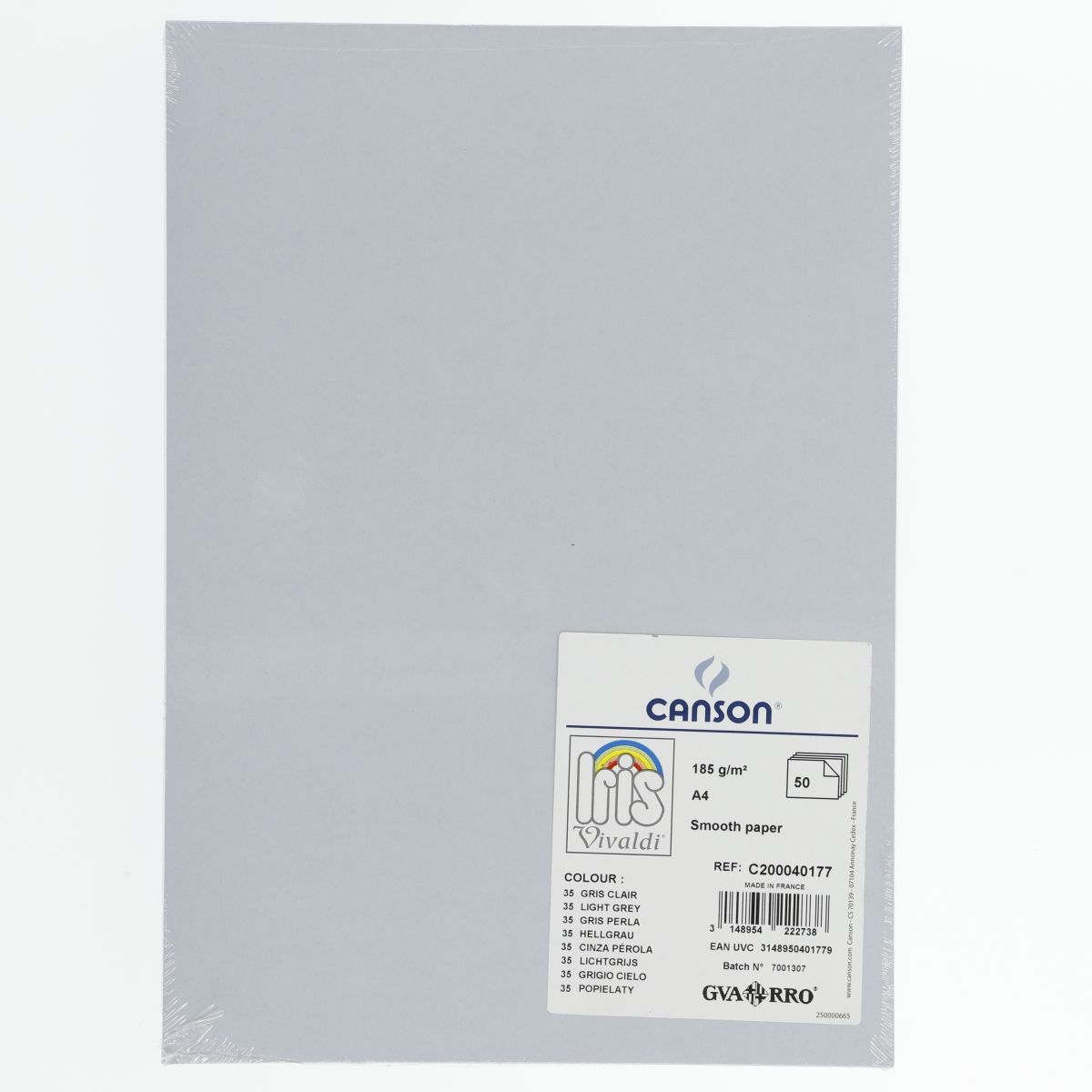 Brystol Canson A4 szary 185g 50k (200040177)