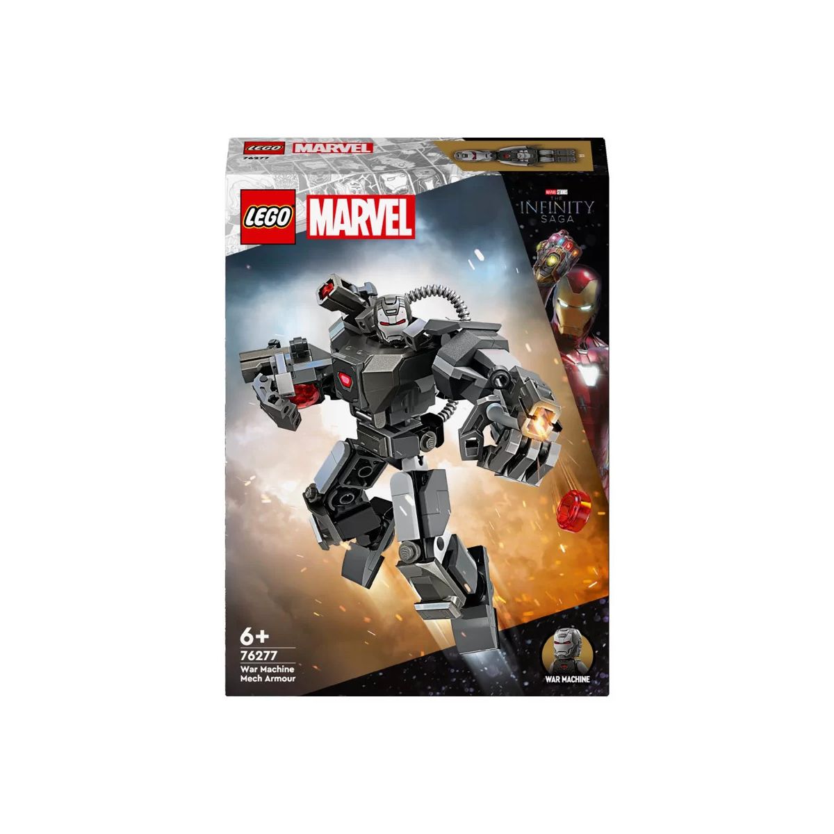 Klocki konstrukcyjne Lego Super Heroes Mechaniczna zbroja War Machine (76277)