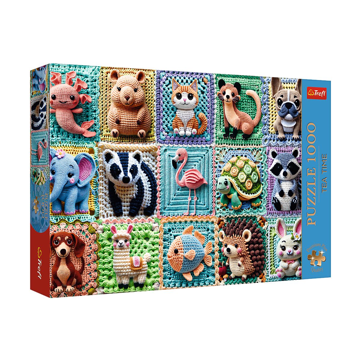 Puzzle Premium Plus Szydełkowe zwierzątka 1000 el. Trefl (12093)