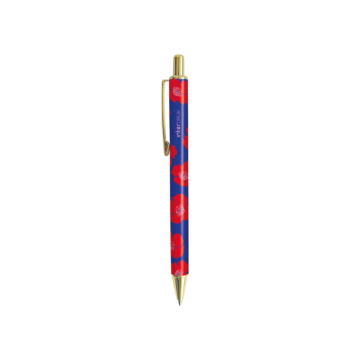 Długopis żelowy Interdruk TUTTO BELLO metalowy niebieski 0,7mm (żelowy)