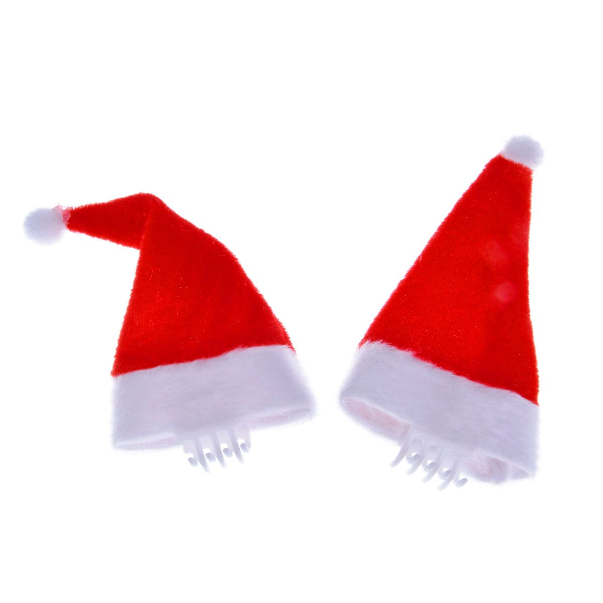 Czapka party mini czapeczki mikołaja 2 szt czerwone tekstylny Arpex (sm8007)