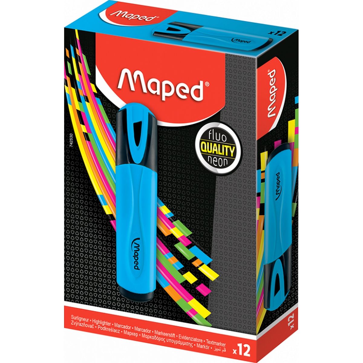 Zakreślacz Maped fluo peps niebieski 1,0-5,0mm (742530)