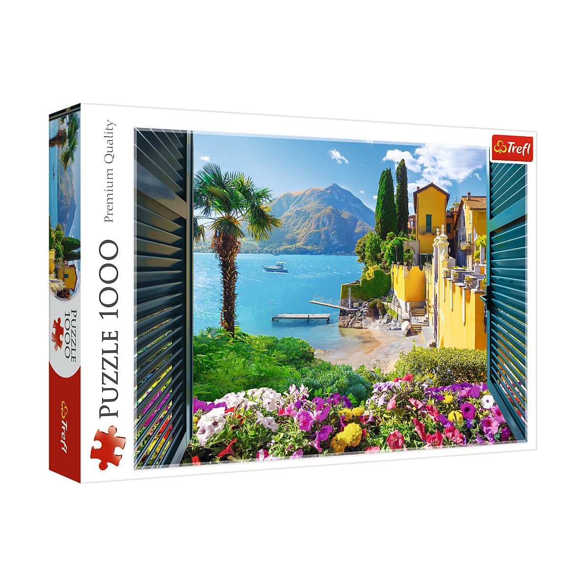 Puzzle Widok na jezioro Como 1000 el. Trefl (10951)