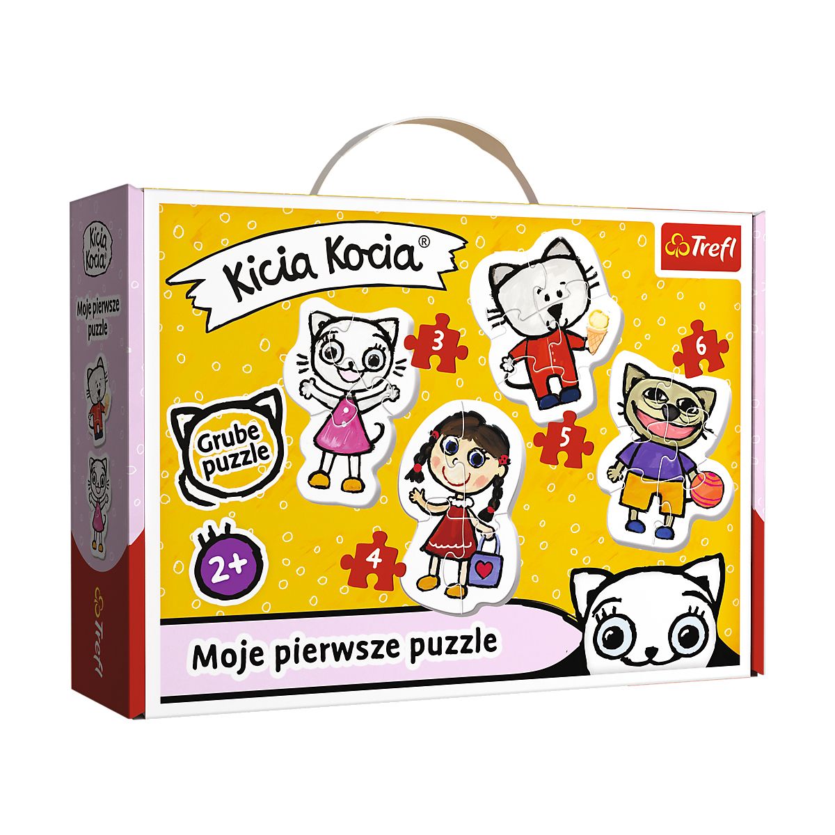 Puzzle Trefl Wesoła Kicia kocia rodzina 3, 4, 5, 6 el. (36088)