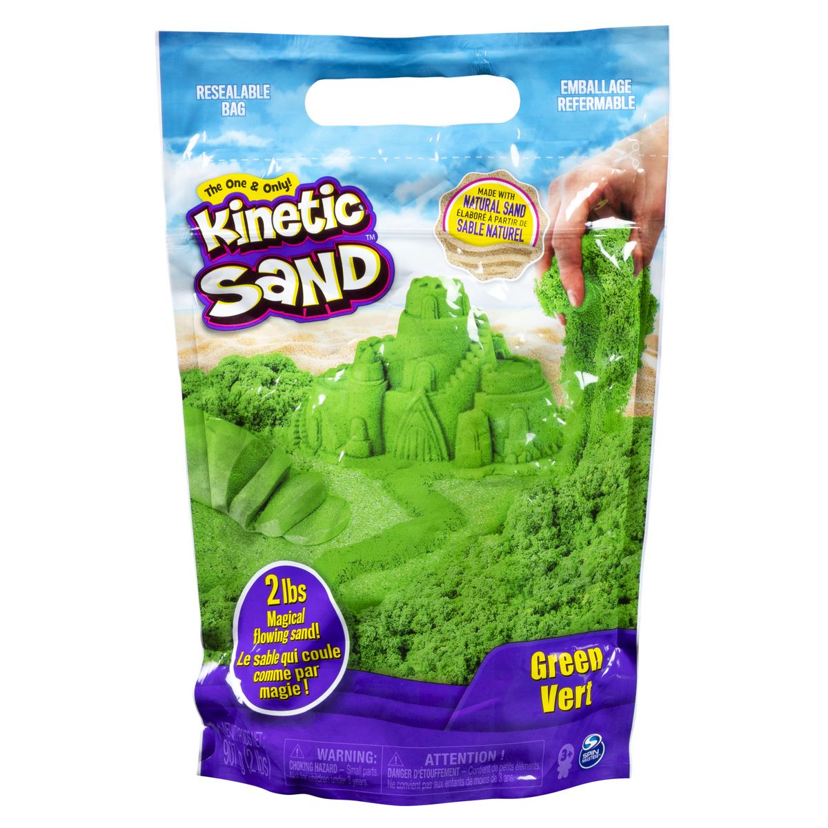 Piasek kinetyczny Spin Master Kinetic Sand Żywe kolory mix 907g (6046035)