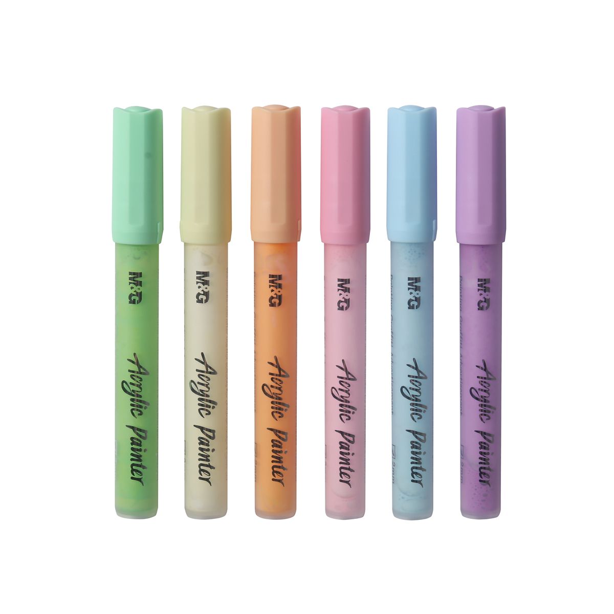 Marker specjalistyczny Happy Color Pastelowe markery akrylowe (MG APL976P4 WP6)