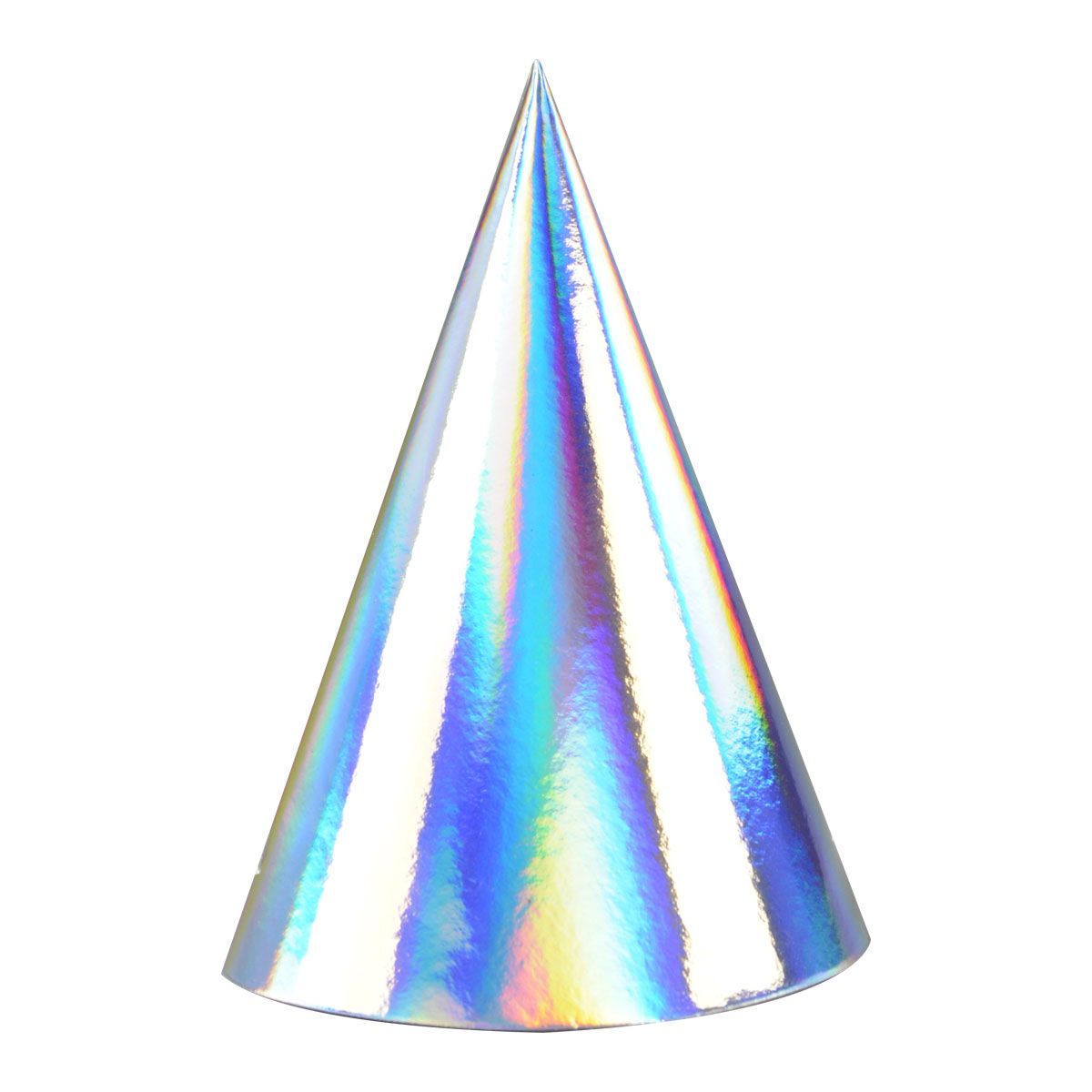 Czapka party holograficzna 3szt. mix papier Arpex (KP6265)