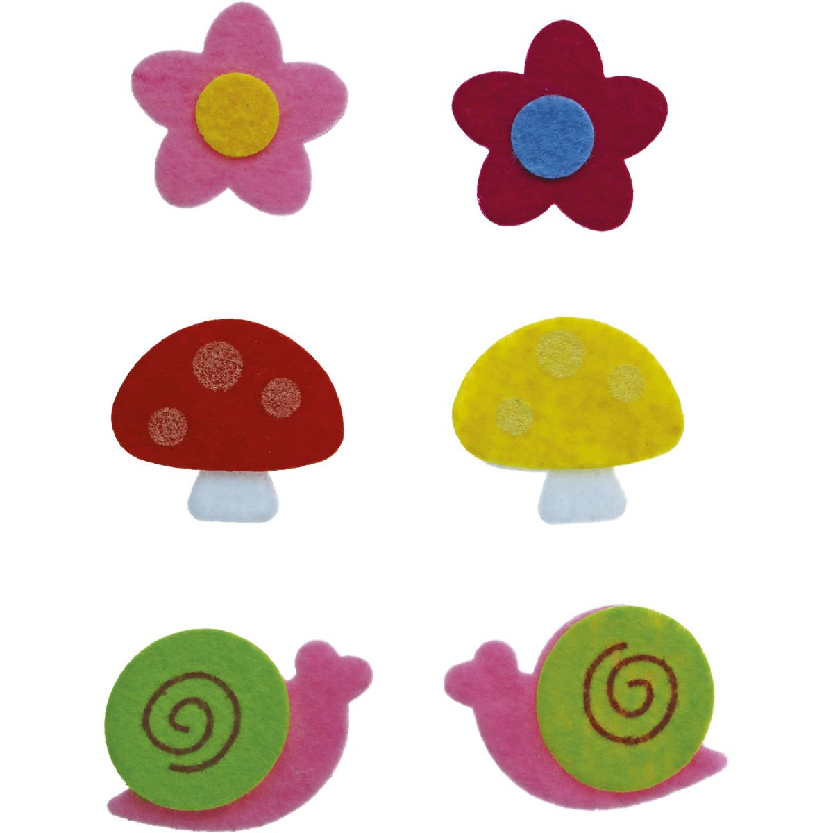 Naklejka (nalepka) Craft-Fun Series kwiatki, grzybki, ślimaki Titanum (DF008)