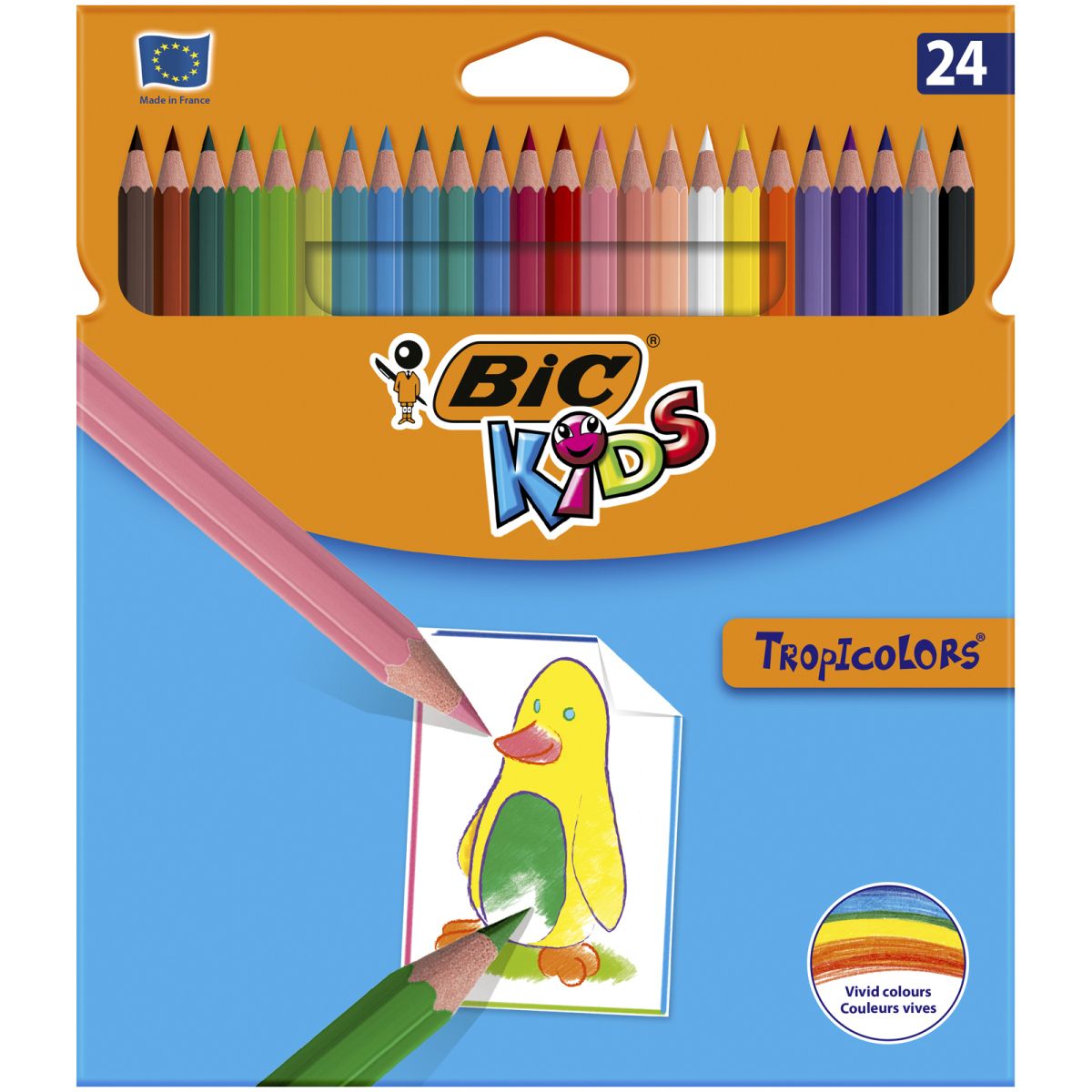 Kredki ołówkowe Bic Kids Tropicolors 2 24 kol 24 kol. (832568)