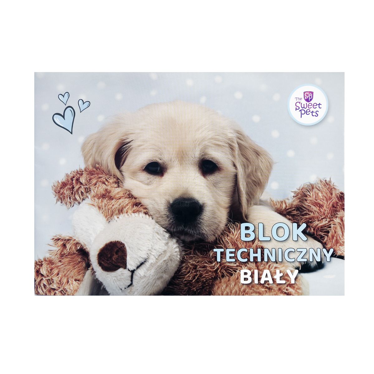 Blok techniczny Beniamin The Sweet Pets A4 biały 170g 20k [mm:] 295x210