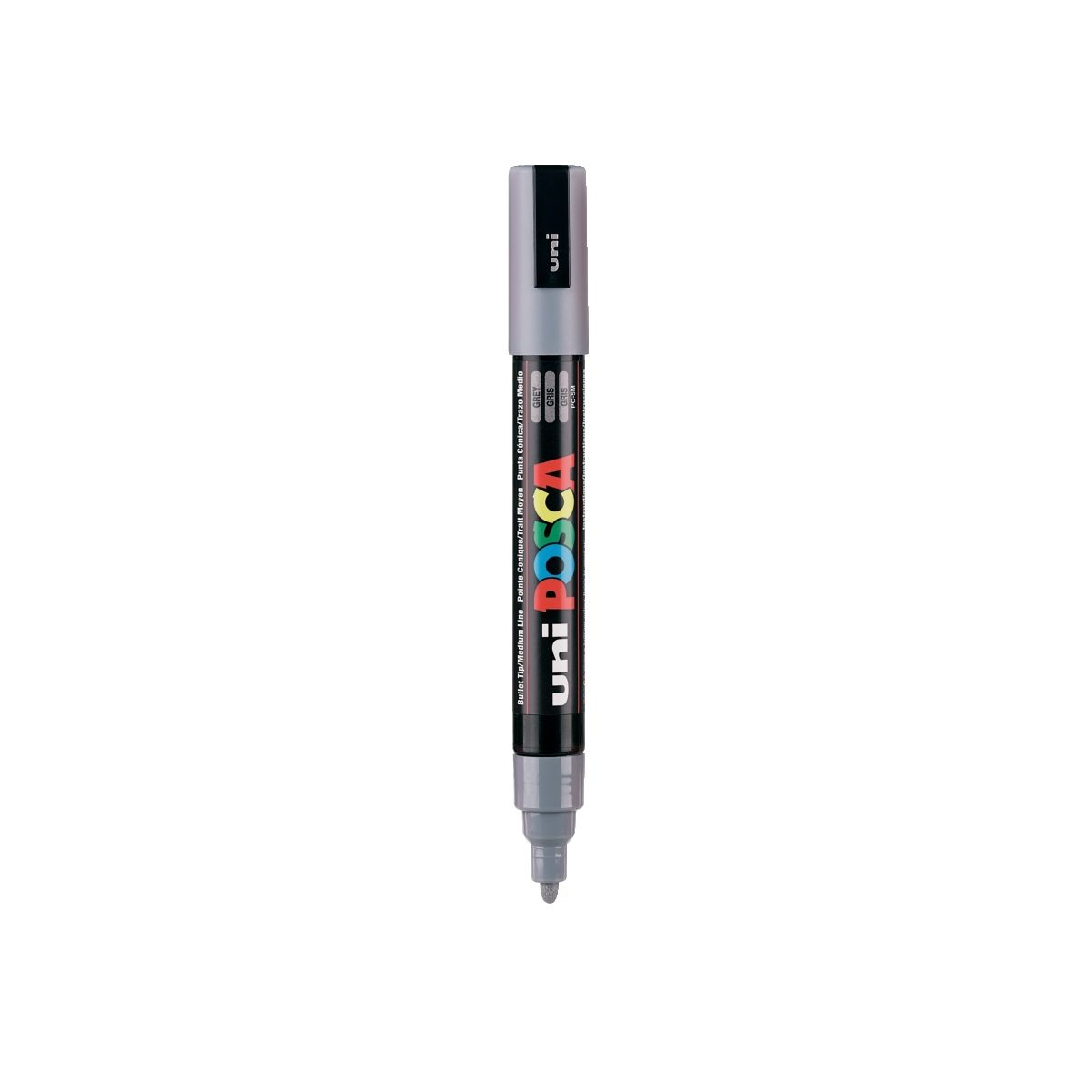 Marker specjalistyczny Posca szary 1,8-2,5mm okrągła końcówka Uni (PC-5M)