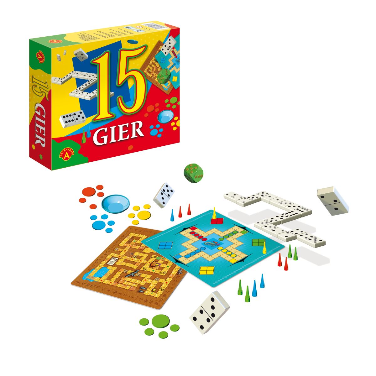 Gra edukacyjna Alexander 15 gier (5906018003796)
