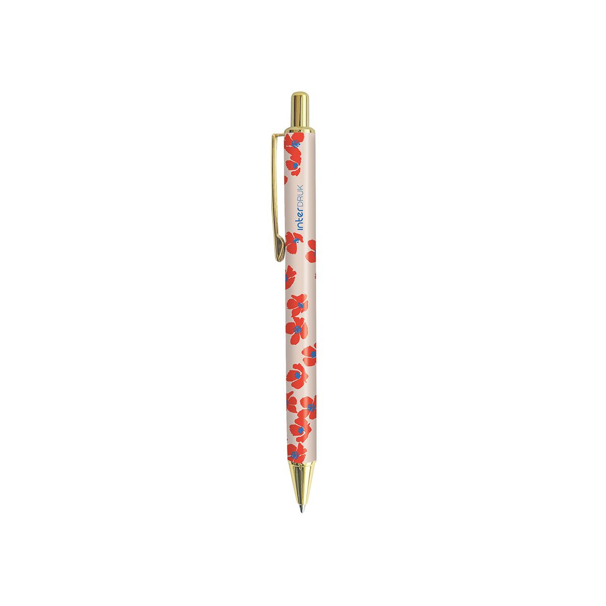 Długopis żelowy Interdruk TUTTO BELLO metalowy niebieski 0,7mm (żelowy)