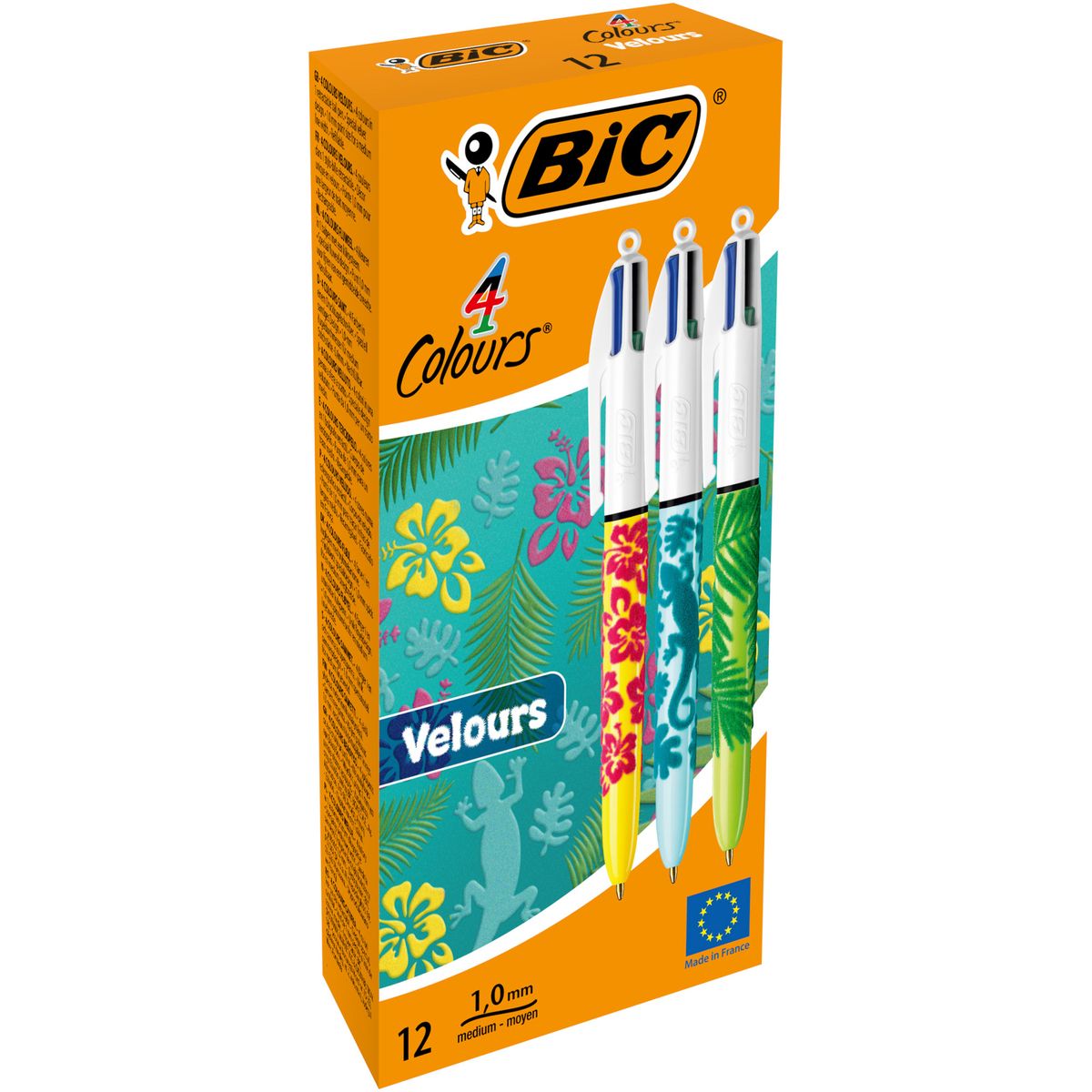 Długopis Velour wkład 4 kolory 1,0mm Bic (9672771)