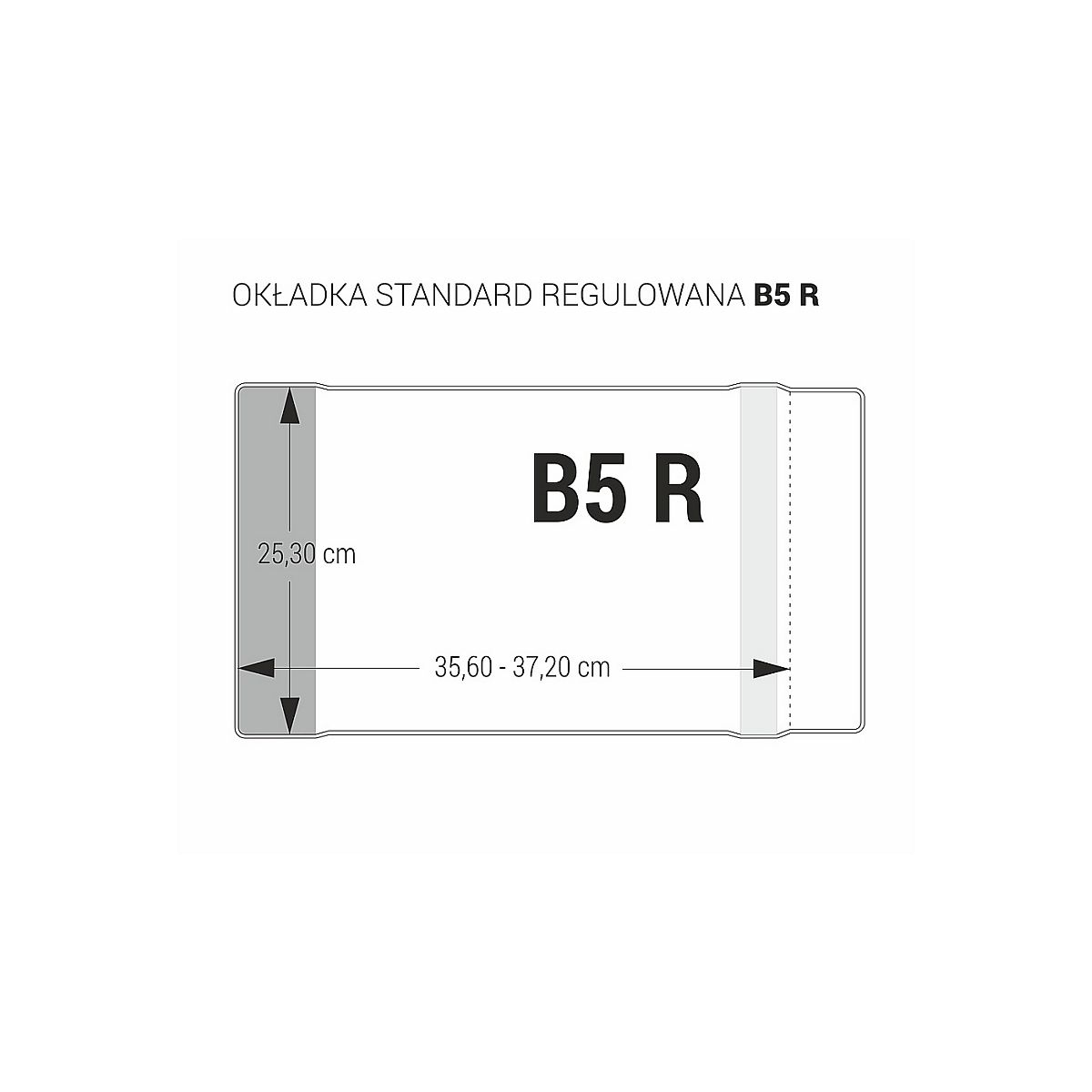 Okładka Biurfol B5R B5 [mm:] 253x356-372 (OZK-45)