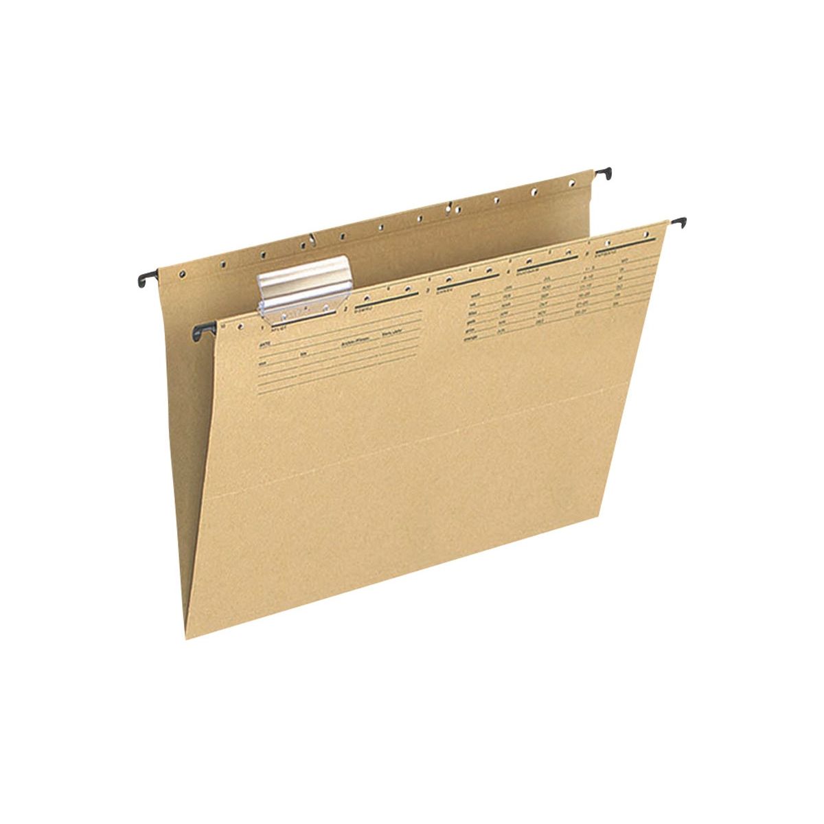 Teczka zawieszkowa A4 brązowy jasny karton 250g Q-Connect (KF00555)