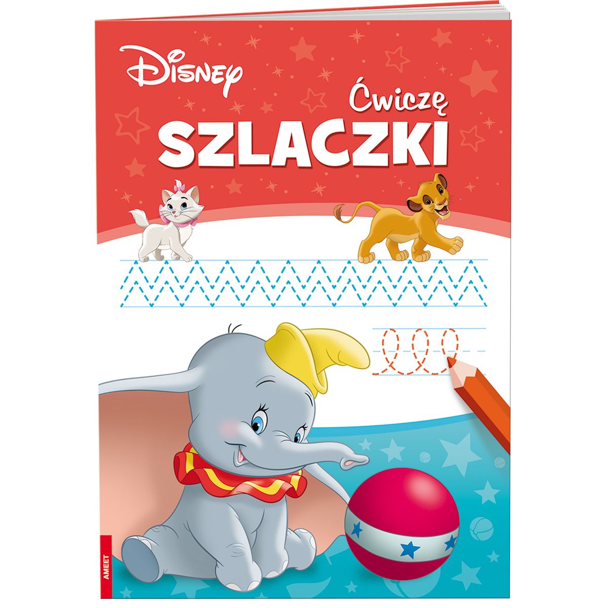 Książka dla dzieci Disney. Ćwiczę Szlaczki SZLB-9101 Ameet