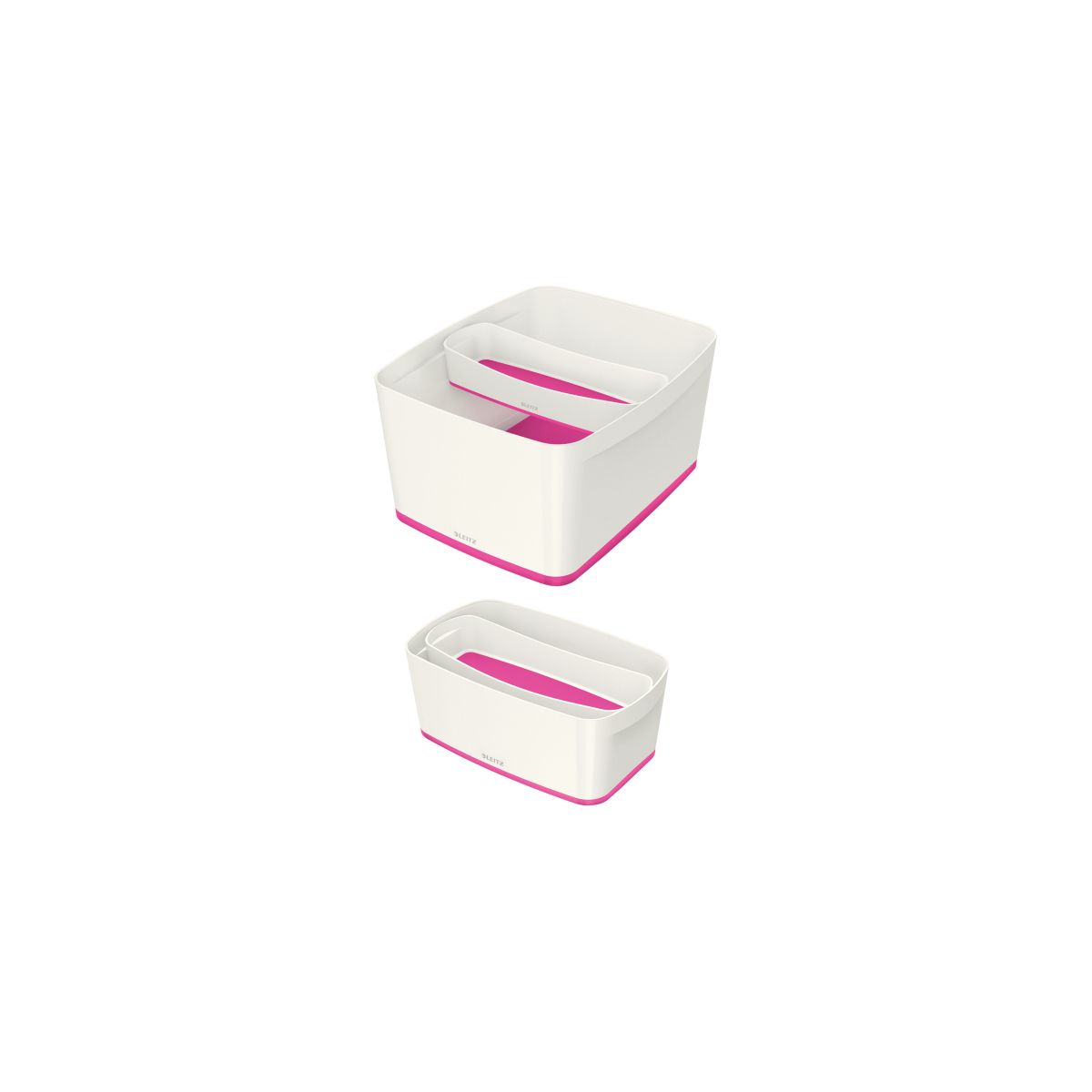 Przybornik na biurko my box organizer podłużny biało-różowy plastik Leitz (52581023)