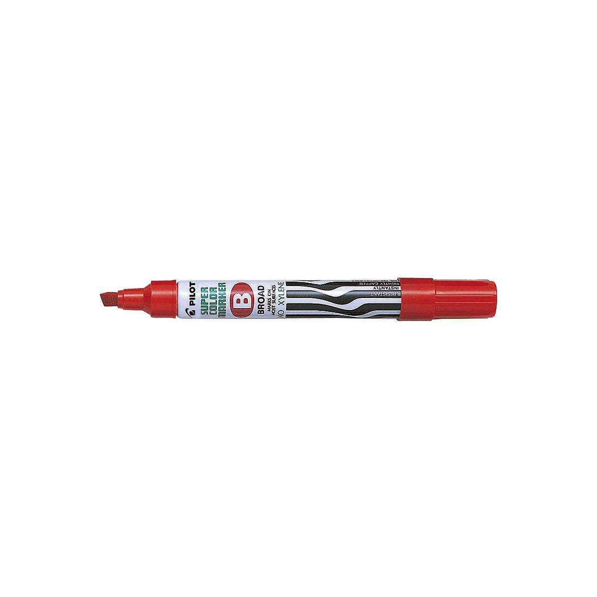 Marker permanentny Pilot czerwony 2,0-4,5mm ścięta końcówka (SCA-B-R)