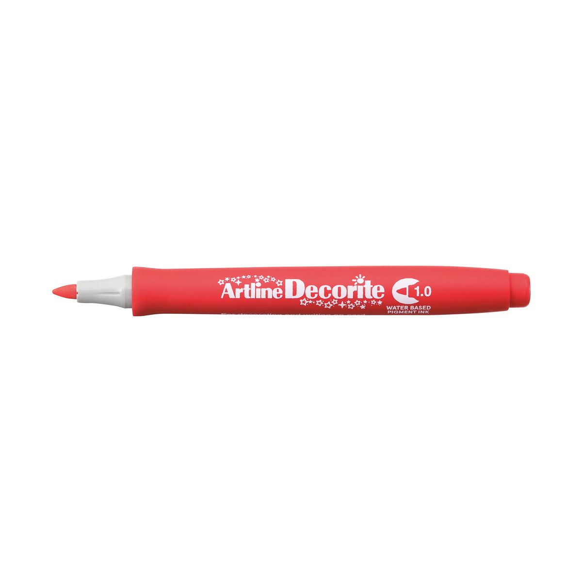 Marker permanentny decorite czerwony 1,0mm pędzelek końcówka Artline (AR-033 2 2)