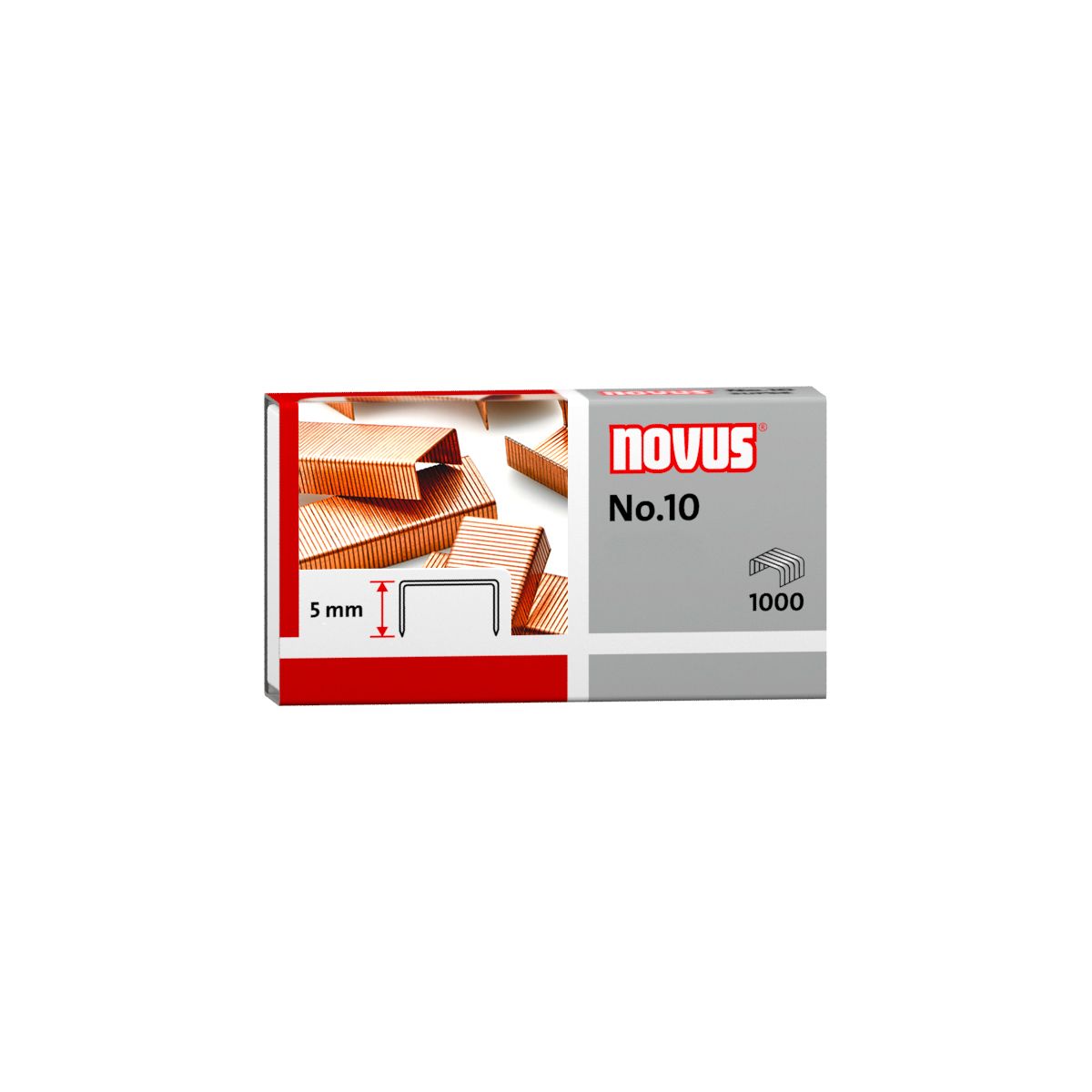 Zszywki 10 miedzianowe nr 10 1000 szt Novus (040-0207)