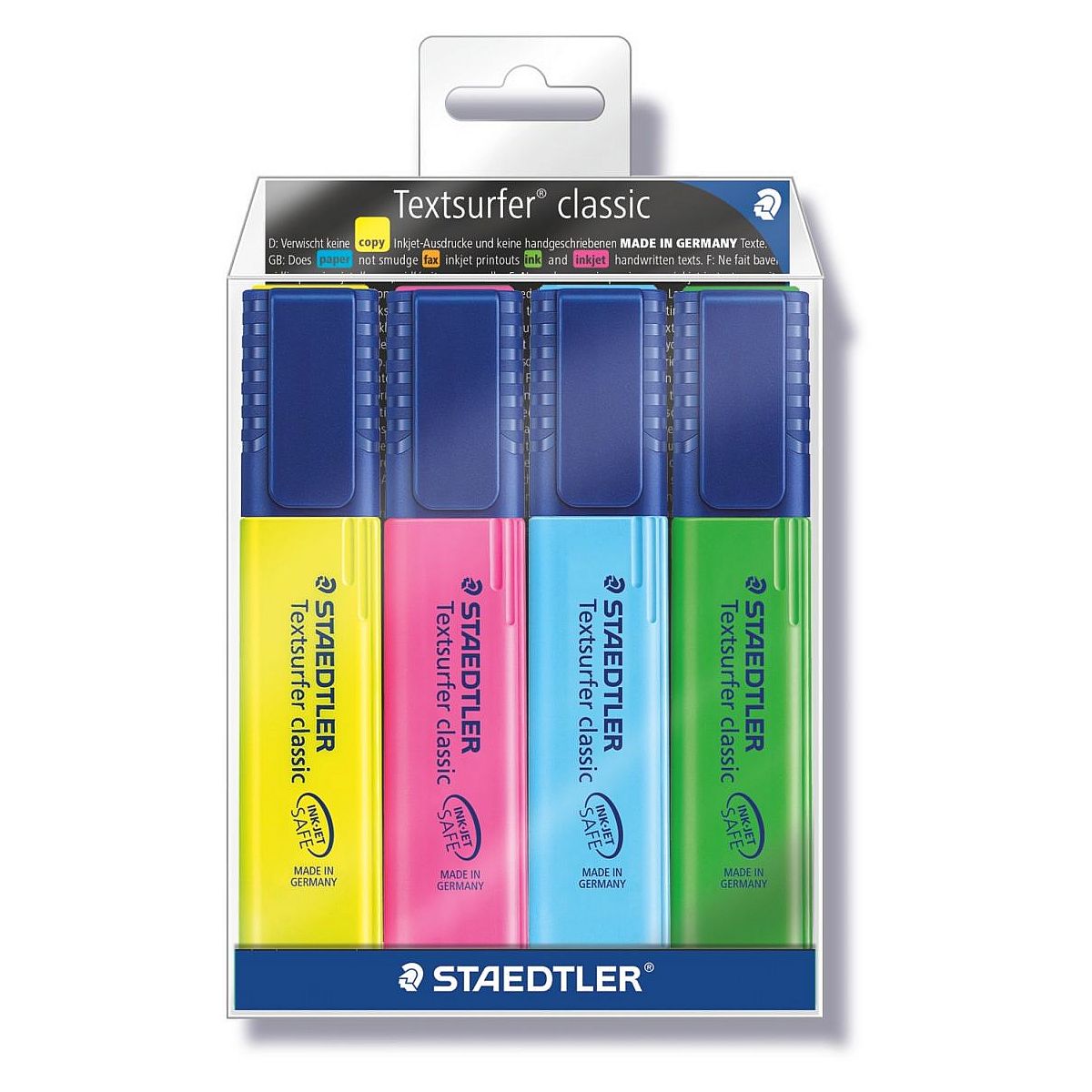 Zakreślacz Staedtler 4 kolory mix 1,0-5,0mm (364WP4h)