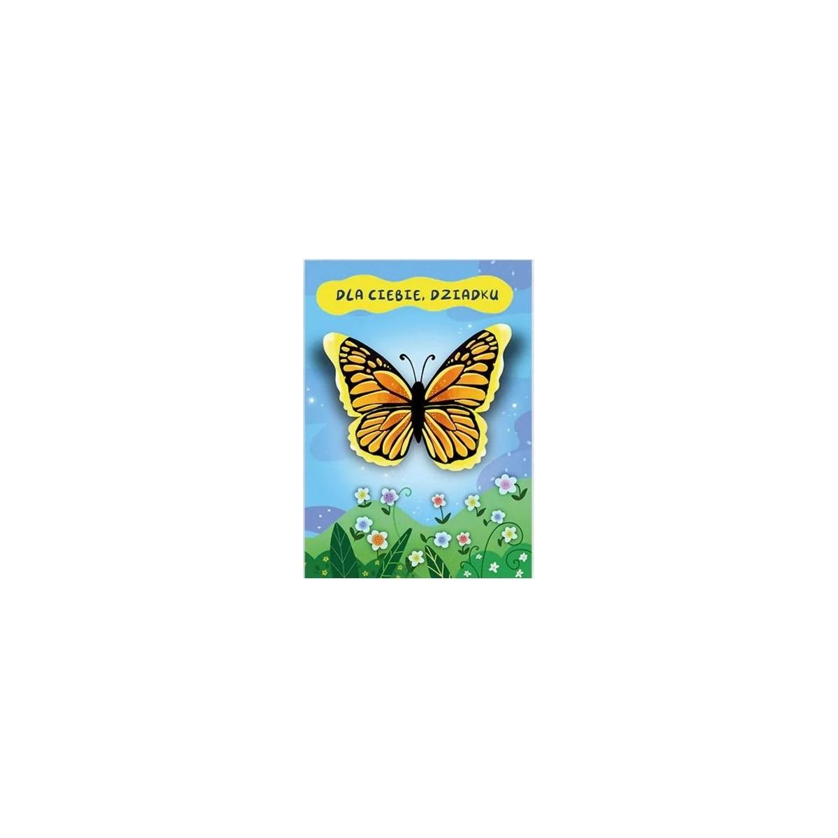 Kartka składana Henry Karnet B6 DLA DZIADEK MOTYL B6 (5905701480517)