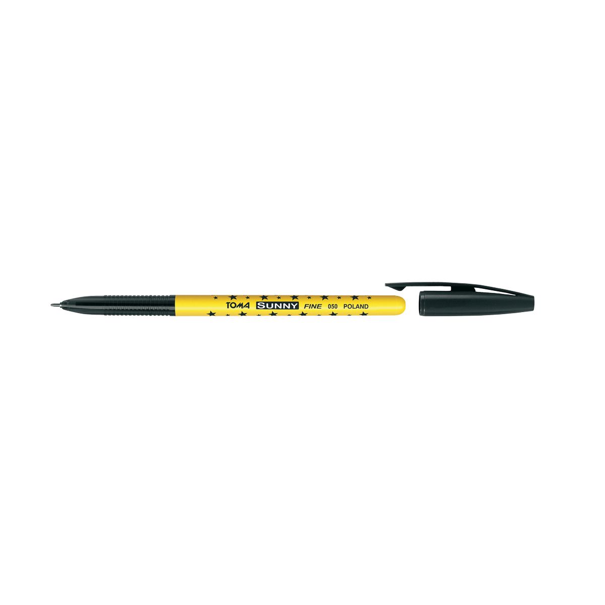 Długopis Toma Sunny gwiazdki czarny 0,7mm (TO-050 3 2)