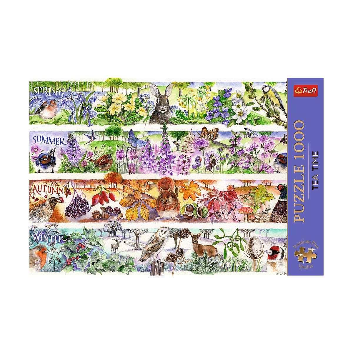 Puzzle Premium Plus Tea Time: Cztery pory roku 1000 el. Trefl (12078)