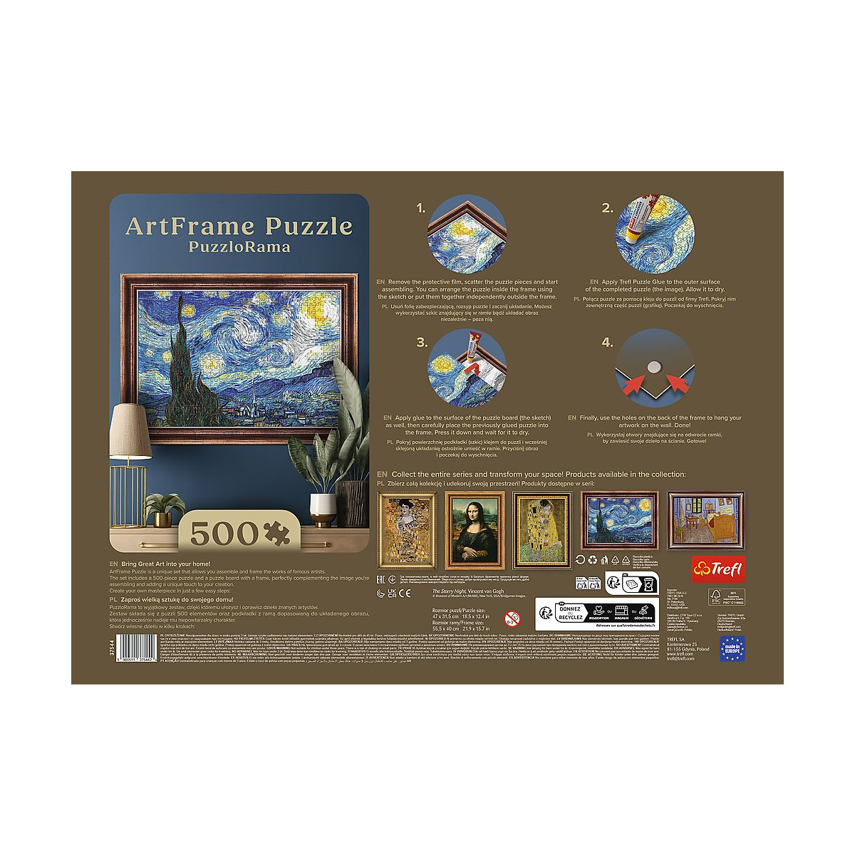 Puzzle Gwiaździsta Noc, Vincent van Gogh Trefl (37544)