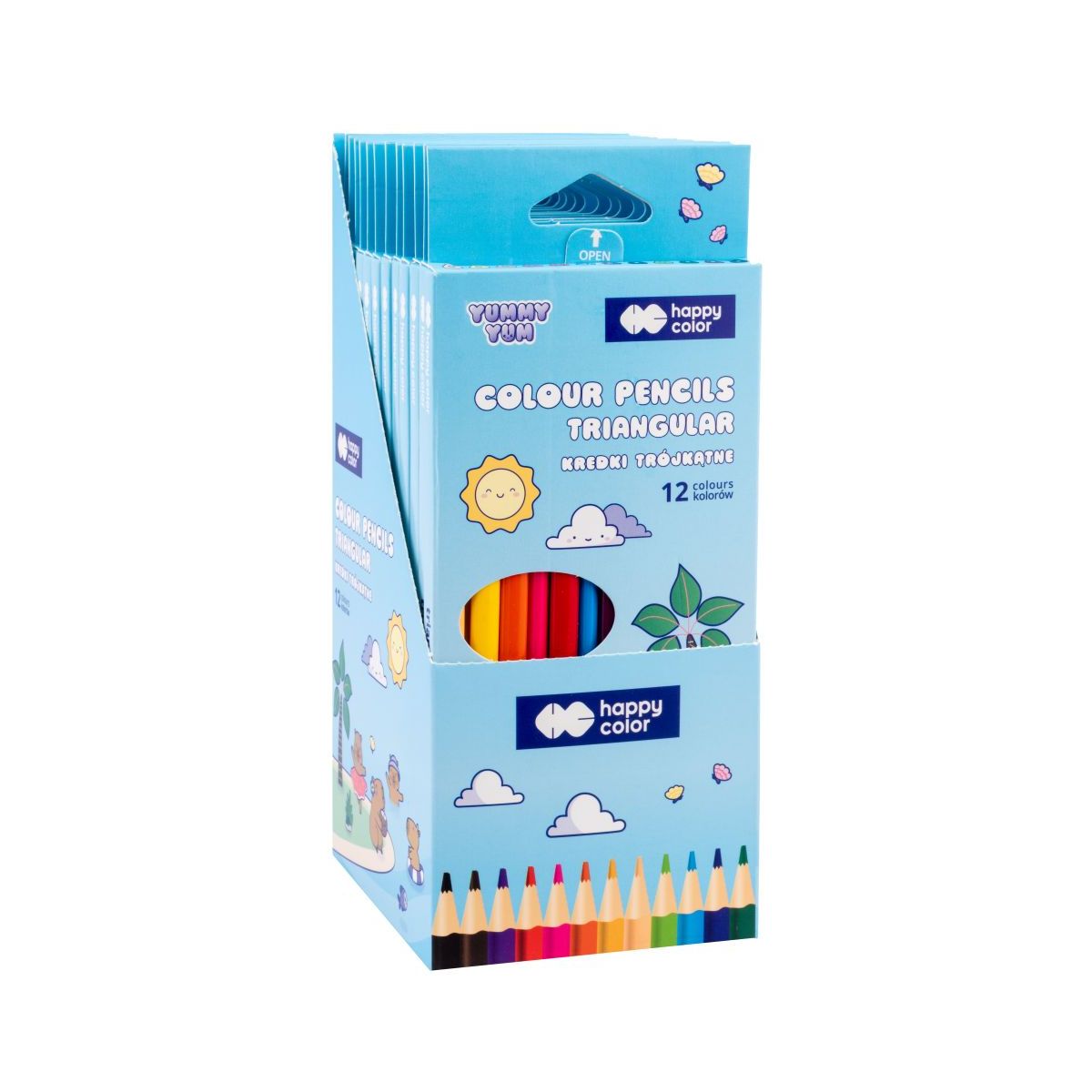 Kredki ołówkowe Happy Color 12 kol. (HA 2313 13YU K12)