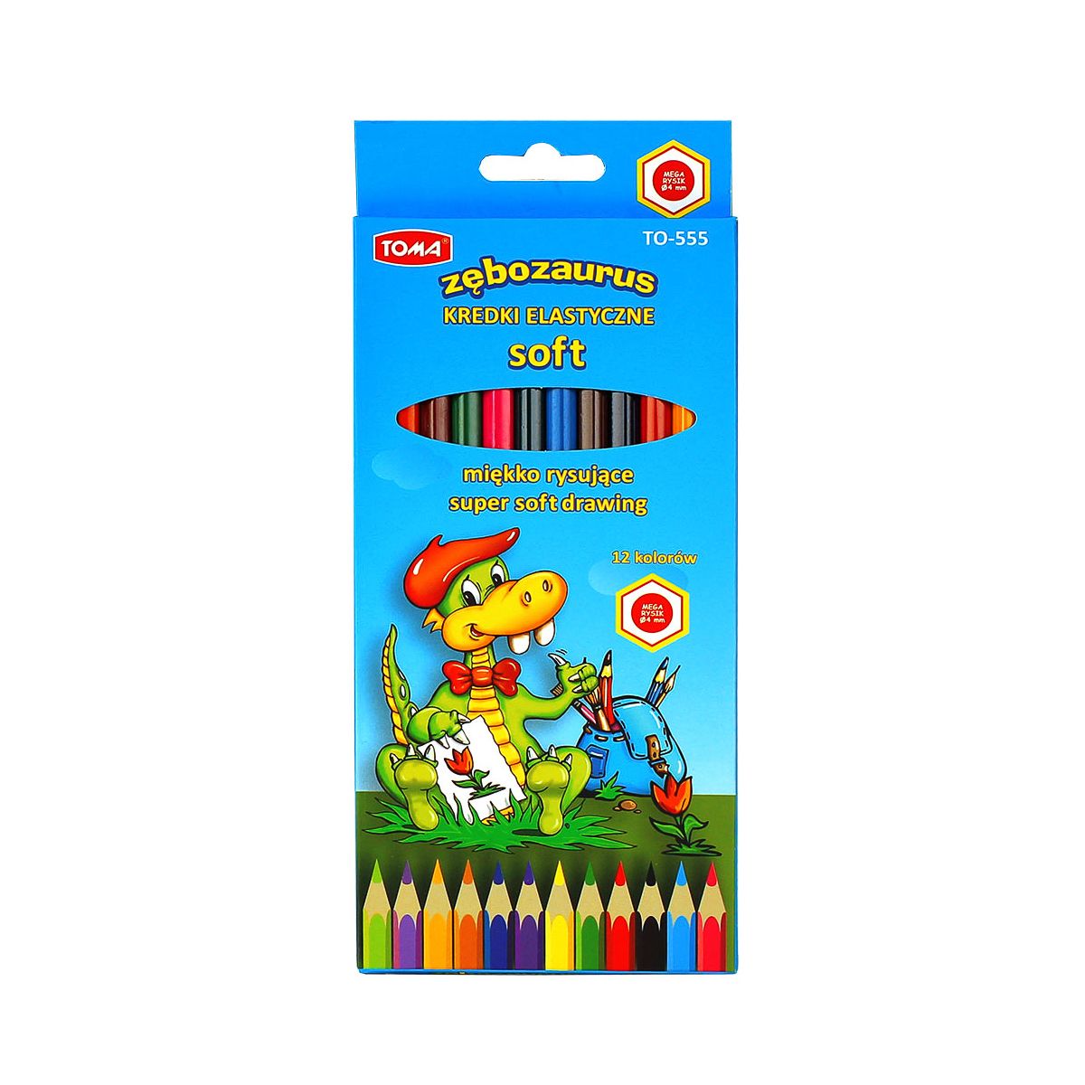 Kredki ołówkowe Toma 12 kolorów (TO-555)