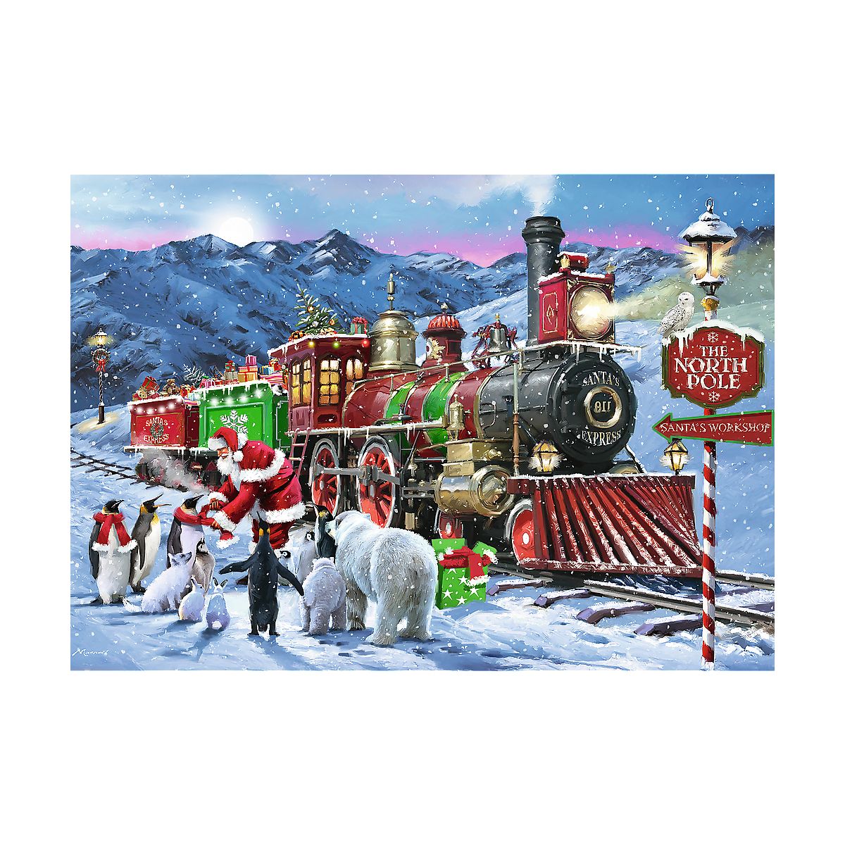 Puzzle Xmass Świąteczny pociąg Trefl (12087)