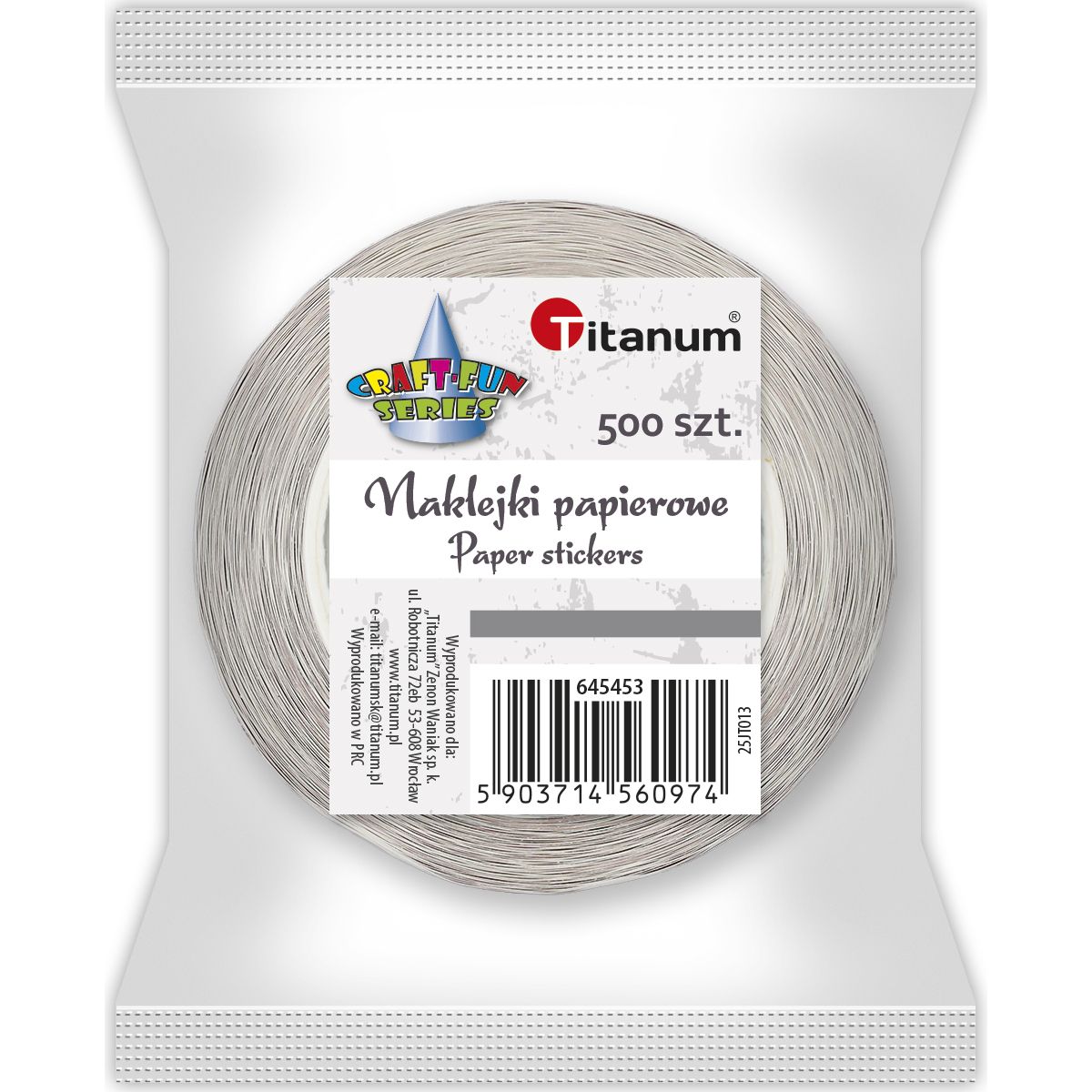 Naklejka (nalepka) Craft-Fun Series Zwierzęta leśne Naklejki na rolce Titanum (25JT013)