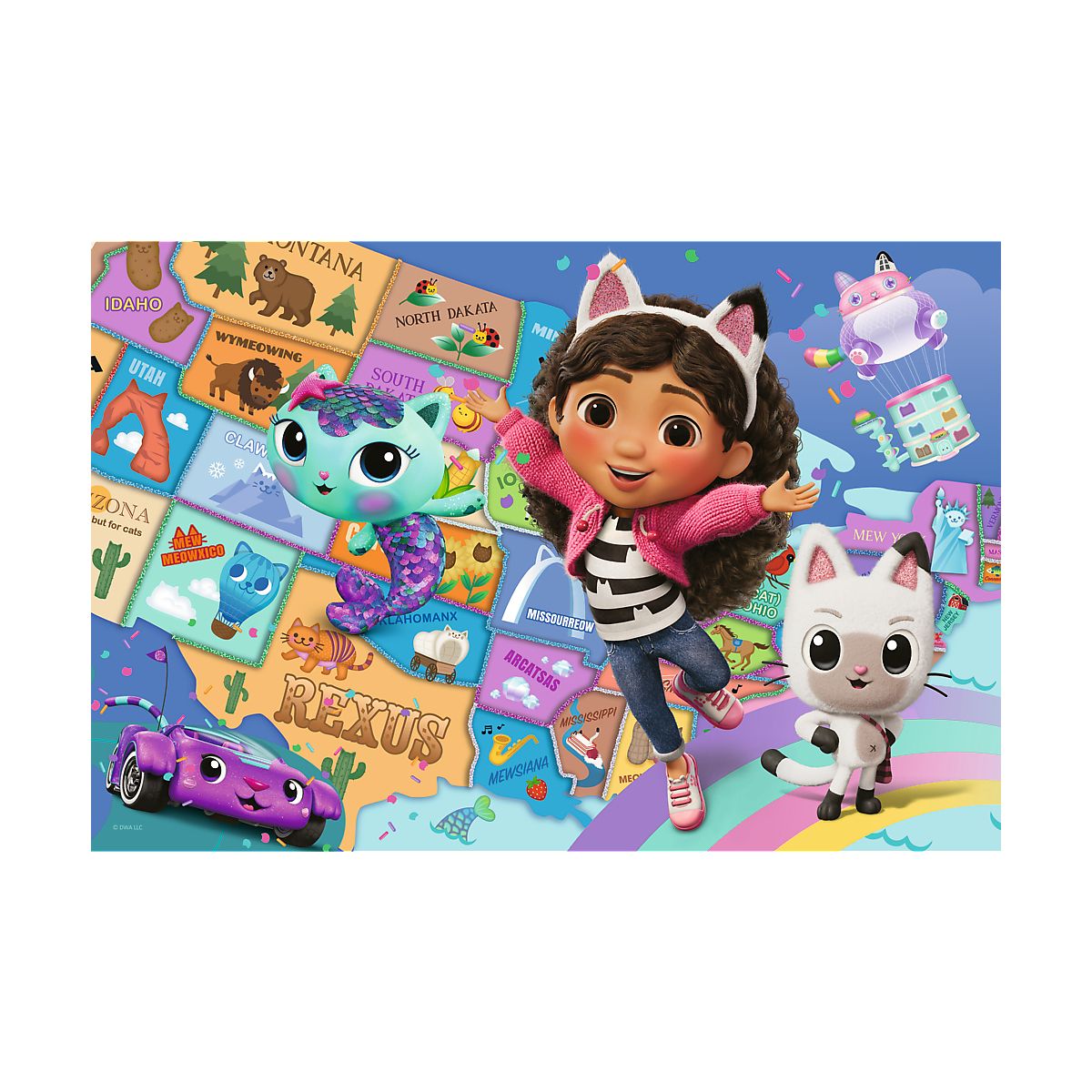 Puzzle Gabby Przyjaźń w kocim domku 100 el. Trefl (16515)