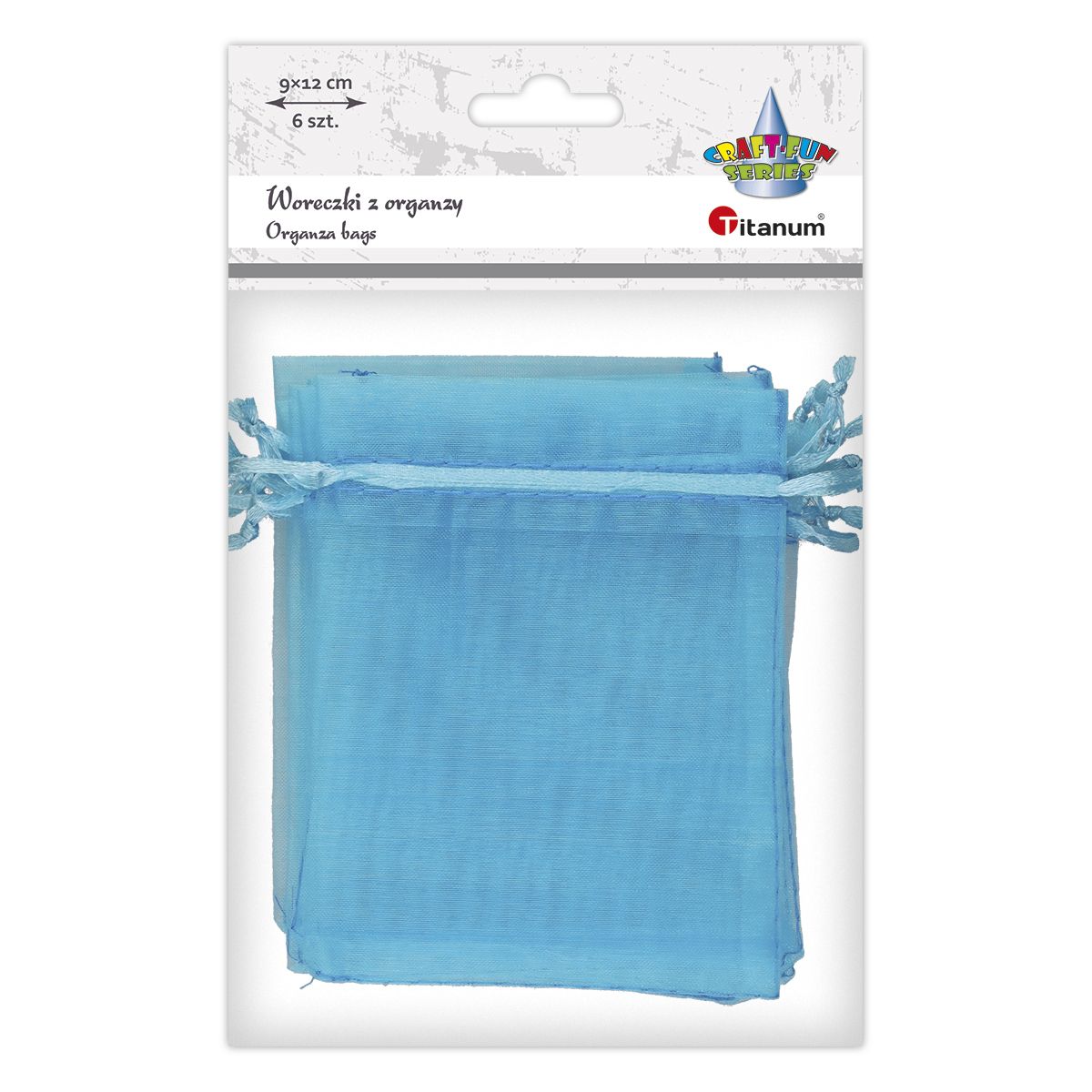 Organza Craft-Fun Series Woreczki z organzy turkusowy Titanum (25BJ033127-2)