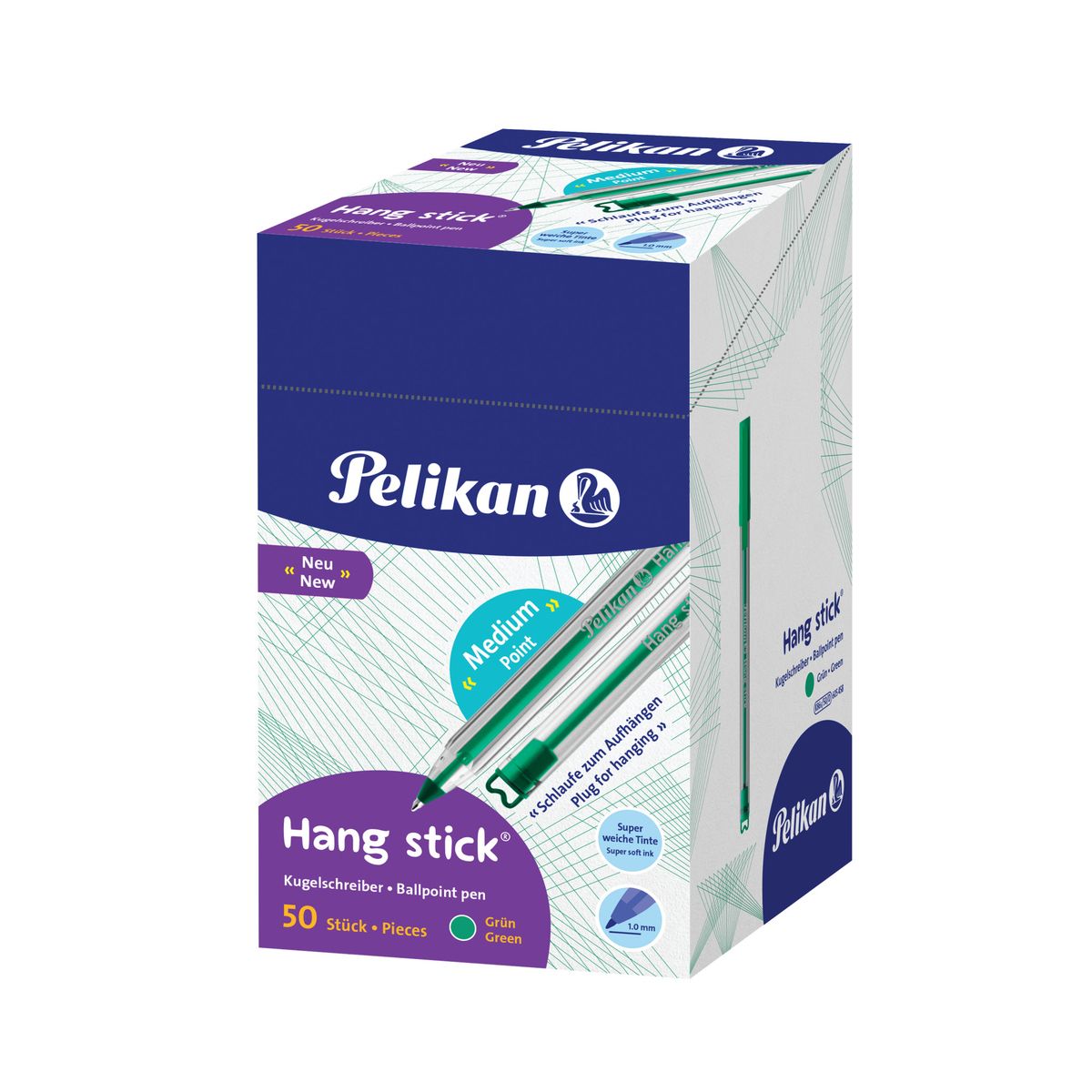 Długopis Hang Stick K86 zielony 1,0mm Pelikan (400197417)