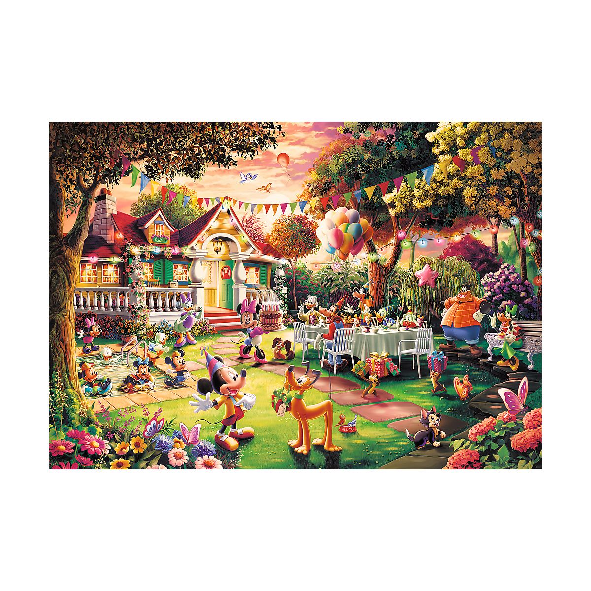Puzzle Myszka Miki Premium Plus Przyjęcie urodzinowe 1000 el. Trefl (10915)