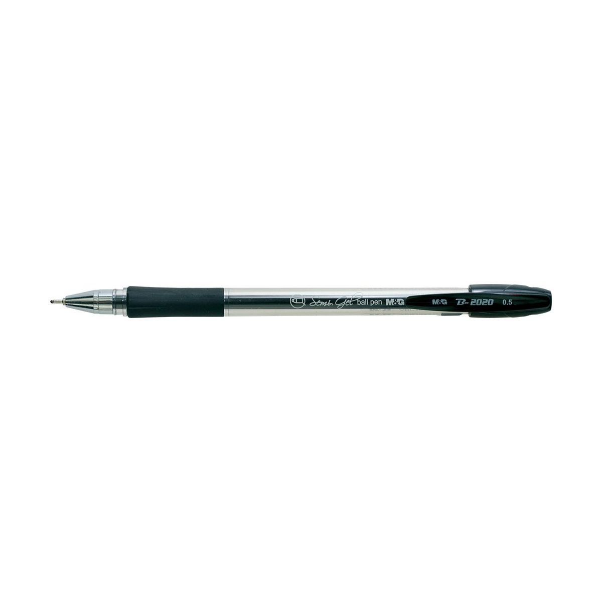 Długopis z zatyczką B-2020 ABP18771 M&G  0,5 mm wkład hybrydowy czarny