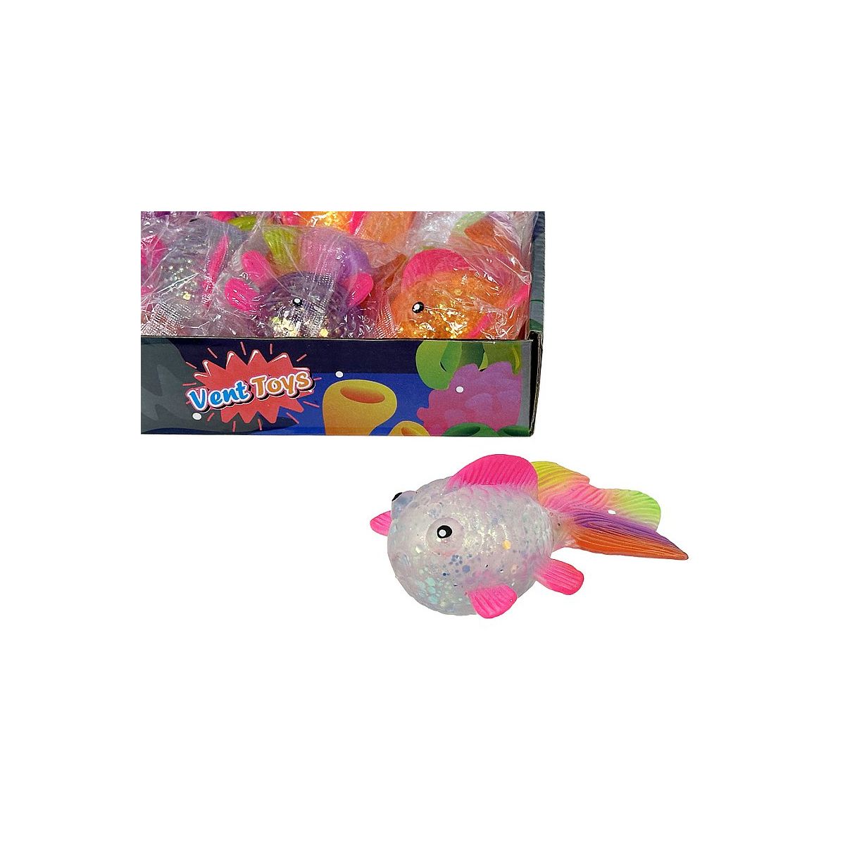 Gniotek rybka dł.12cm, kulki żelowe Adar (609693)