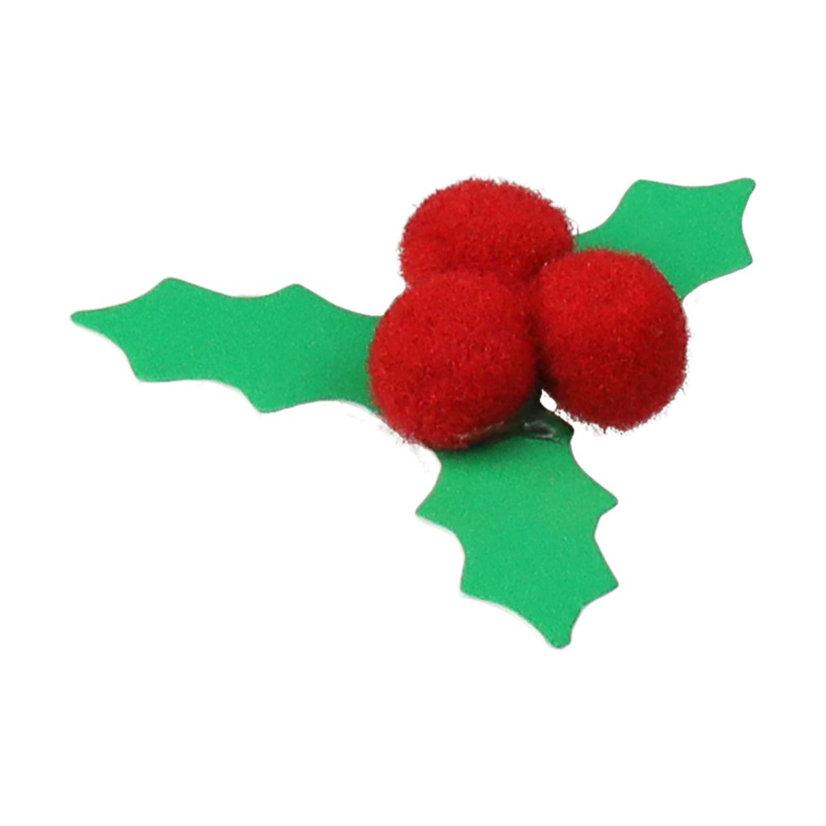 Naklejka (nalepka) Craft-Fun Series 3D liście ostrokrzewu z owocami z pomponów Titanum (25CY0424-17)