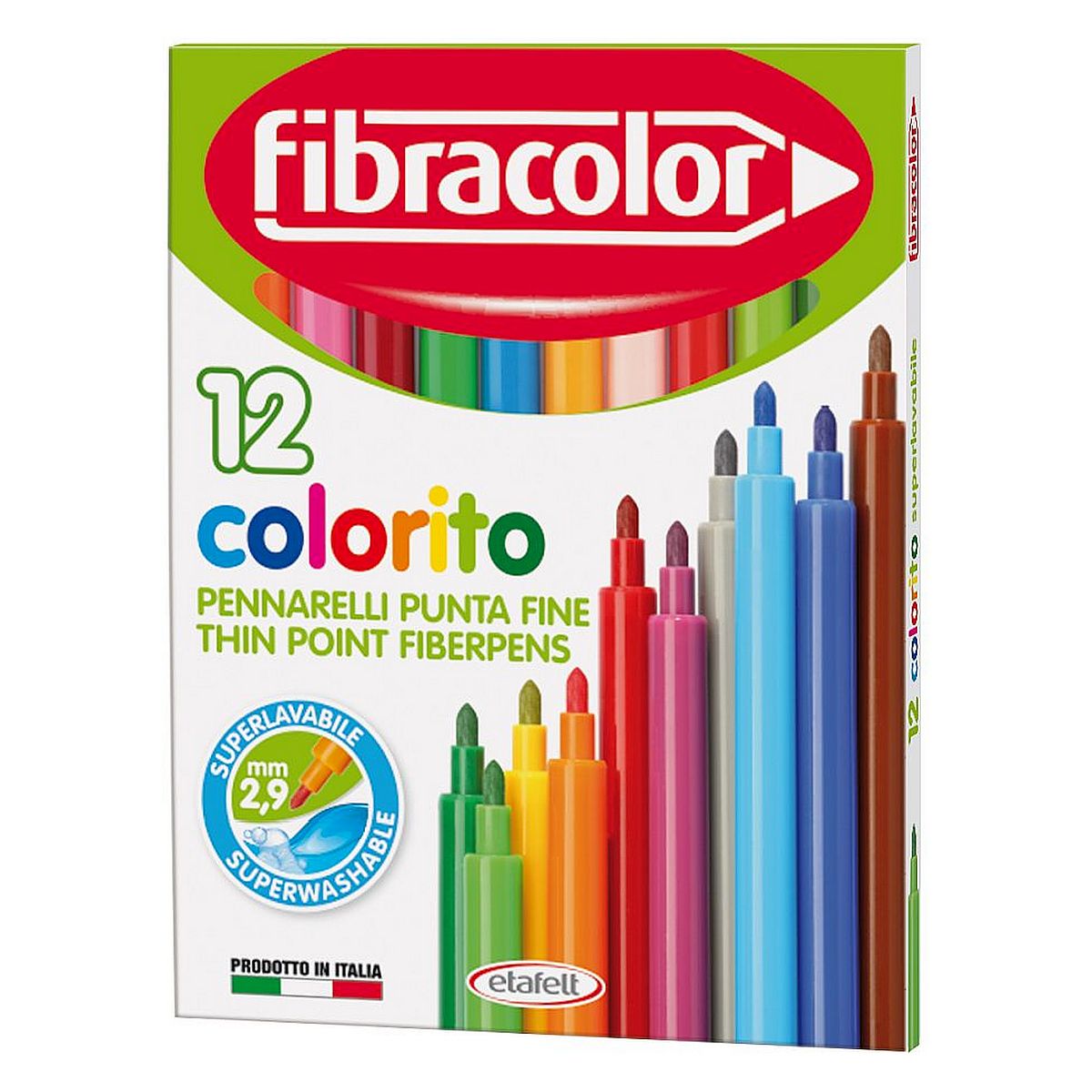 Flamaster Fibracolor colorito 12 kol.