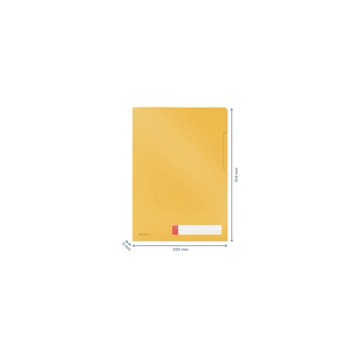 Koszulki na dokumenty Leitz Cosy A4 kolor: żółty (47080019)